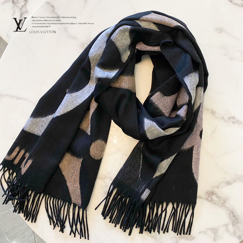 Louis Vuitton M76383 The Ultimate Scarf , Black, One Size