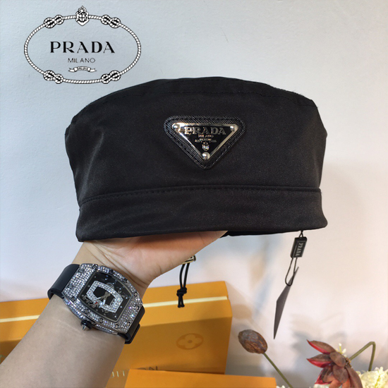 普拉達PRADA新款中性帽子專櫃限量新品、潮男潮女時尚單品，尼龍面料