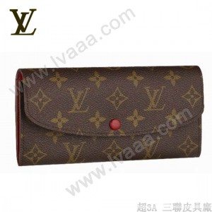 Louis Vuitton M60136 Emilie Monogram Rouge Wallet