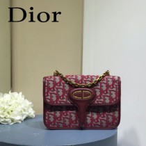 DIOR  迪奧型號M5870A-03原版皮Oblique郵差包