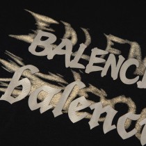 巴黎世家 Balenciaga新款燙金印短袖