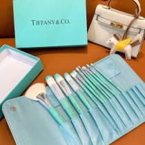 tiffany蒂芙尼 化妝刷羊毛散粉刷修容刷腮紅刷粉底刷全套禮盒裝