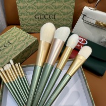 gucci  化妝刷羊毛散粉刷修容刷腮紅刷粉底刷全套禮盒裝